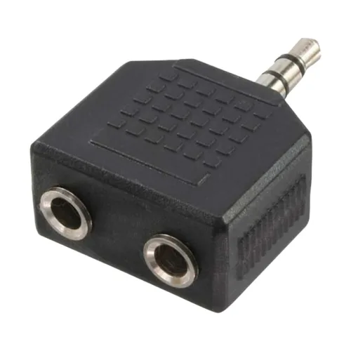 ADAPTOR audio LOGILINK 3.5mm stereo 3p. (t) la 2 x- CA1002