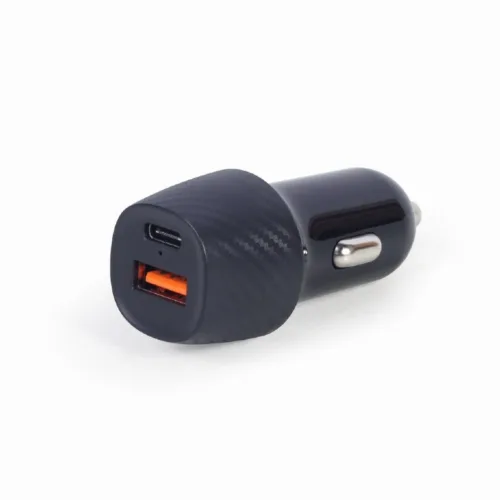 ALIMENTATOR auto GEMBIRD 1 x USB-C PD 18W 1 x USB-- TA-U2QC3-CAR-02