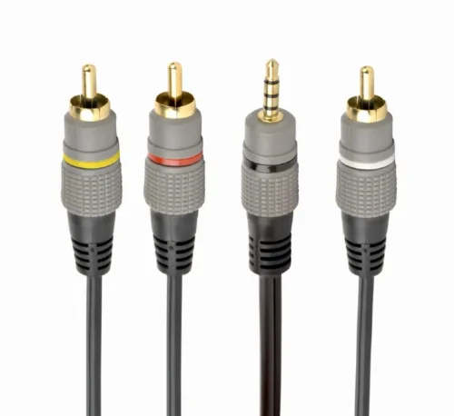 CABLU audio GEMBIRD stereo (3.5 mm jack la 3 x RCA- CCAP-4P3R-1.5M