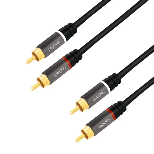 CABLU audio LOGILINK stereo (RCA T/T) 10m conector- CA1209