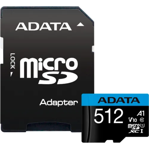 CARD MicroSD ADATA 512 GB MicroSDXC clasa 10 stand-AUSDX512GUICL10A1-RA1