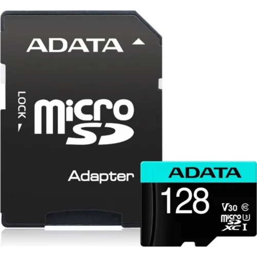 CARD MicroSDXC ADATA 128GB AUSDX128GUI3V30SA2-RA1-AUSDX128GUI3V30SA2-RA1