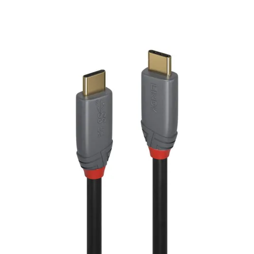 Cablu Lindy USB C-USB C Anthra  2m negru - LY-36903