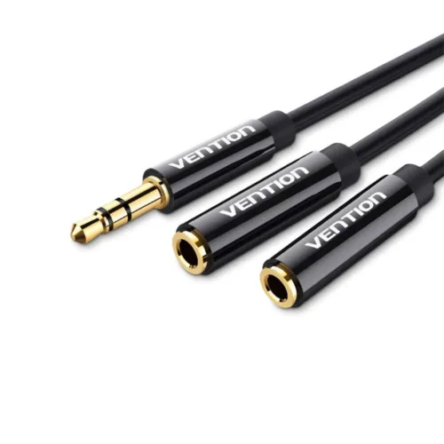 Cablu audio Vention Jack 3.5mm (T) la 2 x Jack 3.5- BBSBY