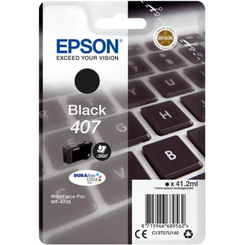 Cartus Cerneala Original Epson Black 407  C13T07U140