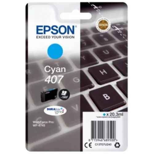 Cartus Cerneala Original Epson Cyan 407  C13T07U240