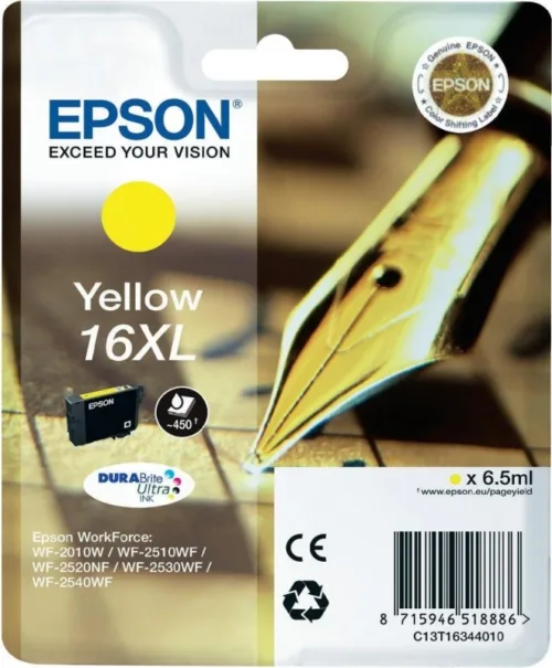 Cartus Cerneala Original Epson Yellow T1634  C13T16344010