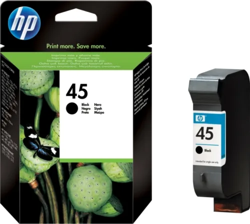 Cartus Cerneala Original HP Black 45  51645AE