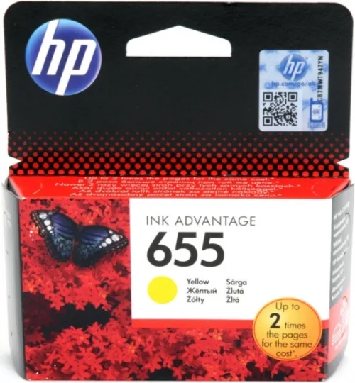 Cartus Cerneala Original HP Yellow 655  CZ112AE