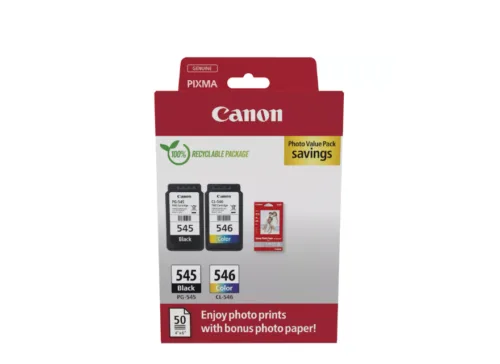 Combo-Pack  Original Canon Black/Color PG-545/CL-546 Value Pack  8287B008AA