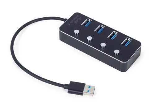 HUB extern GEMBIRD  USB 3.1 x 4 conectare prin USB-UHB-U3P4P-01