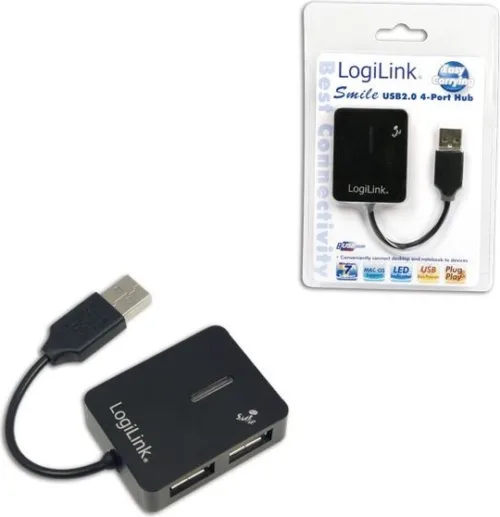 HUB extern LOGILINK  USB 2.0 x 4 conectare prin US-UA0139