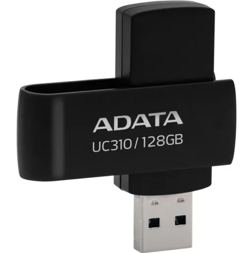 MEMORIE USB 3.2 ADATA 128 GB protectie slide later- UC310-128G-RBK