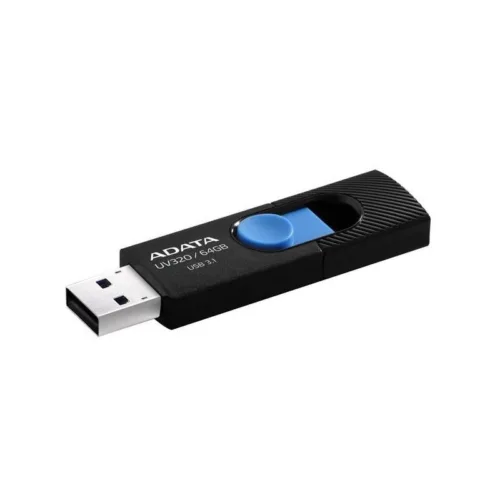 MEMORIE USB 3.2 ADATA 64 GB retractabila carcasa p- AUV320-64G-RBKBL