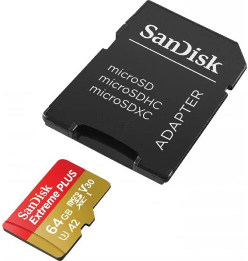 MEMORII. SD CARD Sandisk MICROSDHC 64GB CL10 SDSQX-SDSQXBU-064G-GN6MA