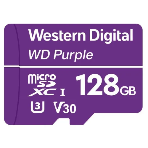 WD Purple 128GB Surveillance microSD XC Class - 10-WDD128G1P0C