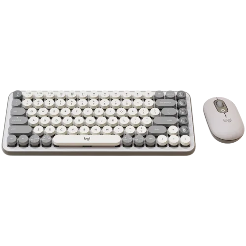 LOGITECH POP ICON COMBO - OFF WHITE - US INTL - BT- 920-013141