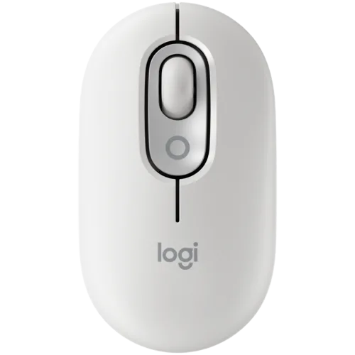 LOGITECH POP Mouse with emoji - OFF-WHITE - BT  - - 910-007411