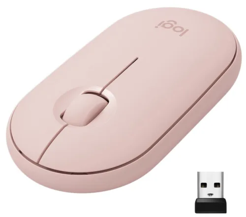 LOGITECH Pebble Mouse 2 M350s - TONAL ROSE - BT - - 910-007014