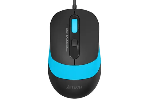 MOUSE A4tech PC sau NB cu fir USB optic 1600 dpi b- FM10 Blue